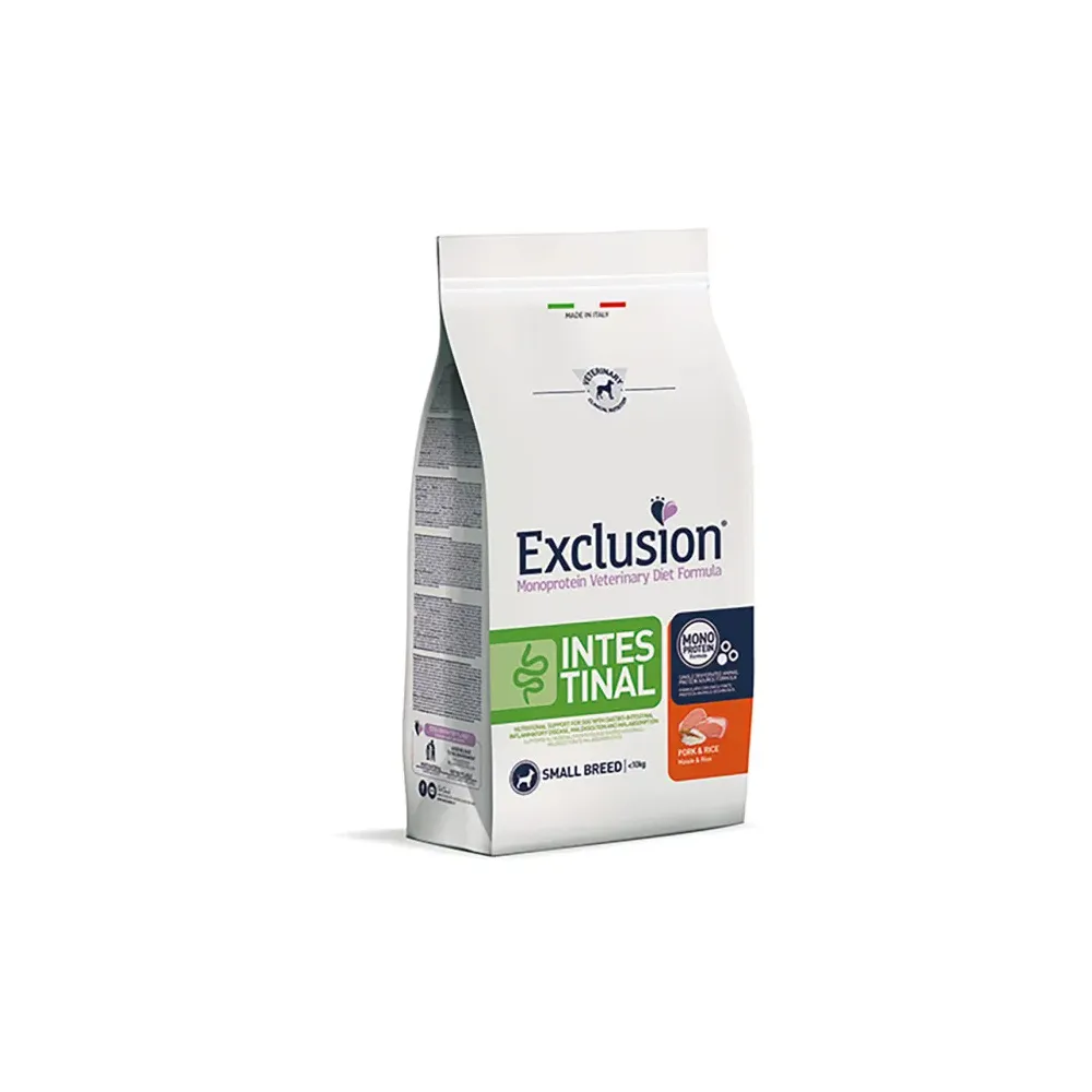 Exclusion Diet Intestinal Small Breed Maiale e Riso 800 gr