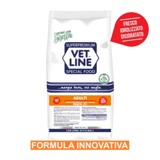 Vet line cane adulto pesce 3 kg