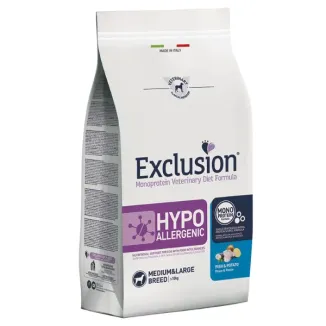 Exclusion Diet Hypoallergenic Medium/Large Breed Pesce e Patate 12 kg