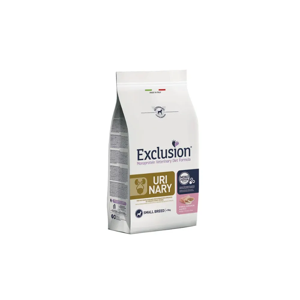 Exclusion Diet Urinary Small Maiale Sorgo e Riso 2 kg Exclusion Diet Urinary Small Maiale Sorgo e Riso 2 kg