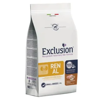Exclusion Diet Renal Small Breed Maiale Sorgo e Riso 2 kg